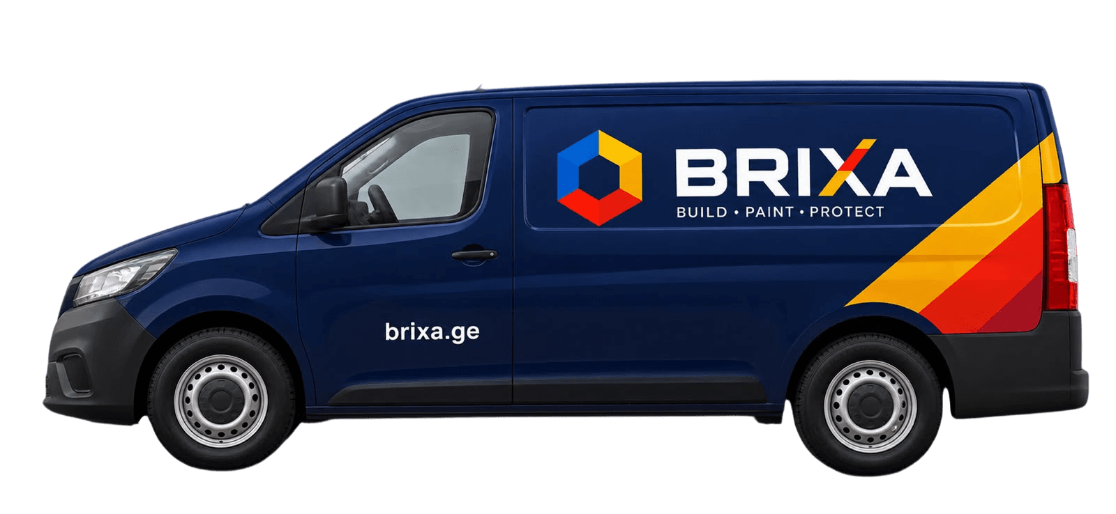 BRIXA-ს მიწოდების ავტომობილი